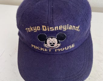 希少なヴィンテージ東京ディズニーランド帽子キャップ、ミッキーマウス