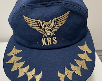 警察学校風キャップ CHUBU REGIONAL P. SCHOOL 詳細不明 希少なヴィンテージ KANTO REGIONAL P-SCHOOL 帽子、KRS 帽子、日本製