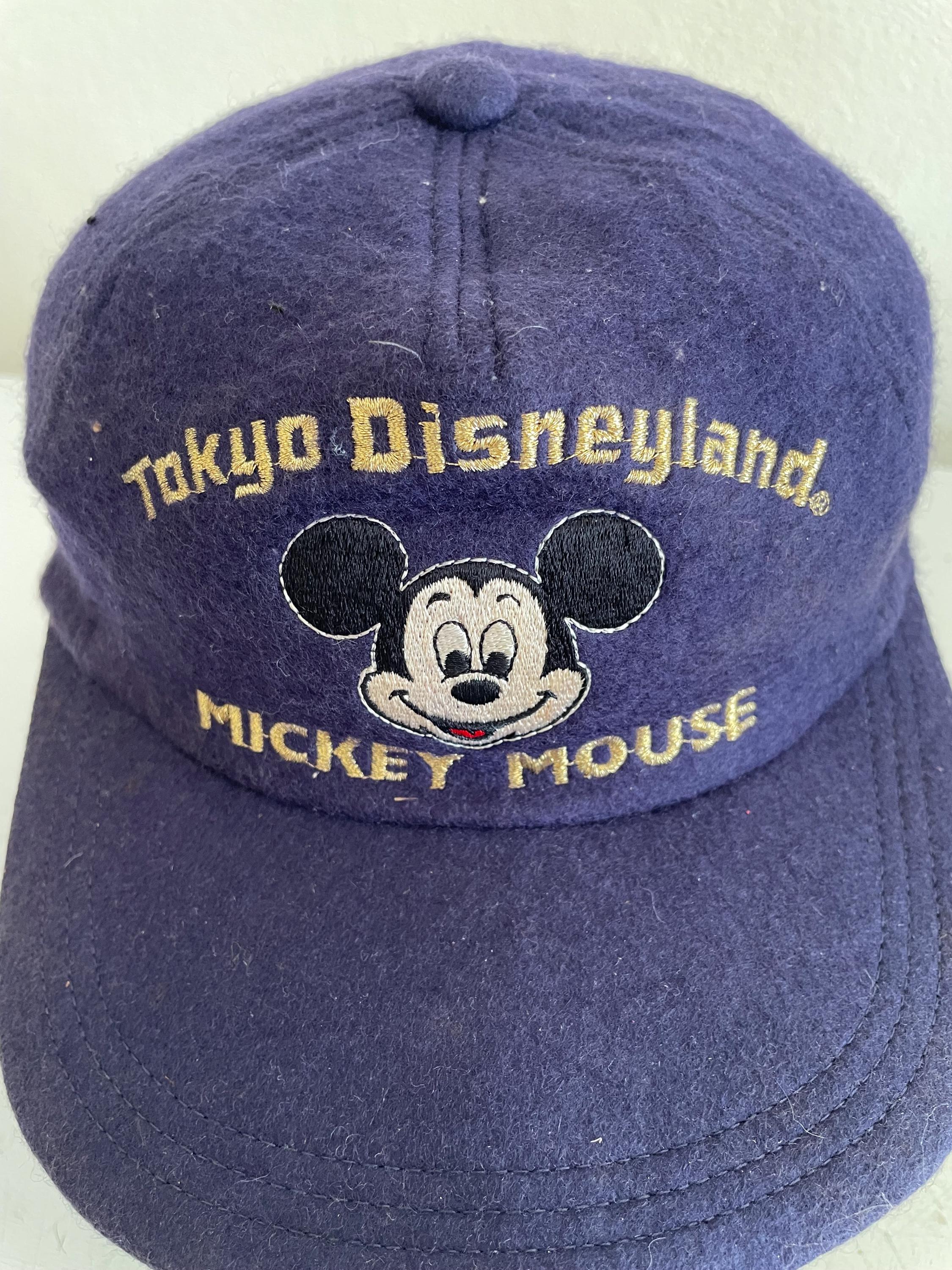 希少なヴィンテージ東京ディズニーランド帽子キャップ、ミッキーマウス