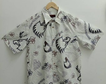 Vintage 90s MAJUN OKINAWA Hawaiian Shirt, 204 Tactical