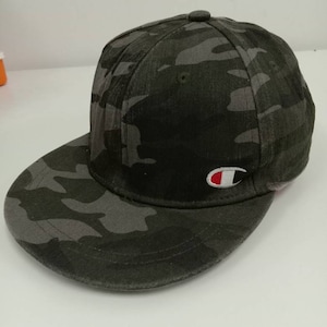 Rare Vintage CHAMPION Hat, embroidered logo, casual, hipster, gift, swag hat, camo hat (646)