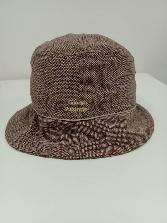Rare Vintage GIANNI VALENTINO Bucket Hat, Embroidered Logo  display picture 1