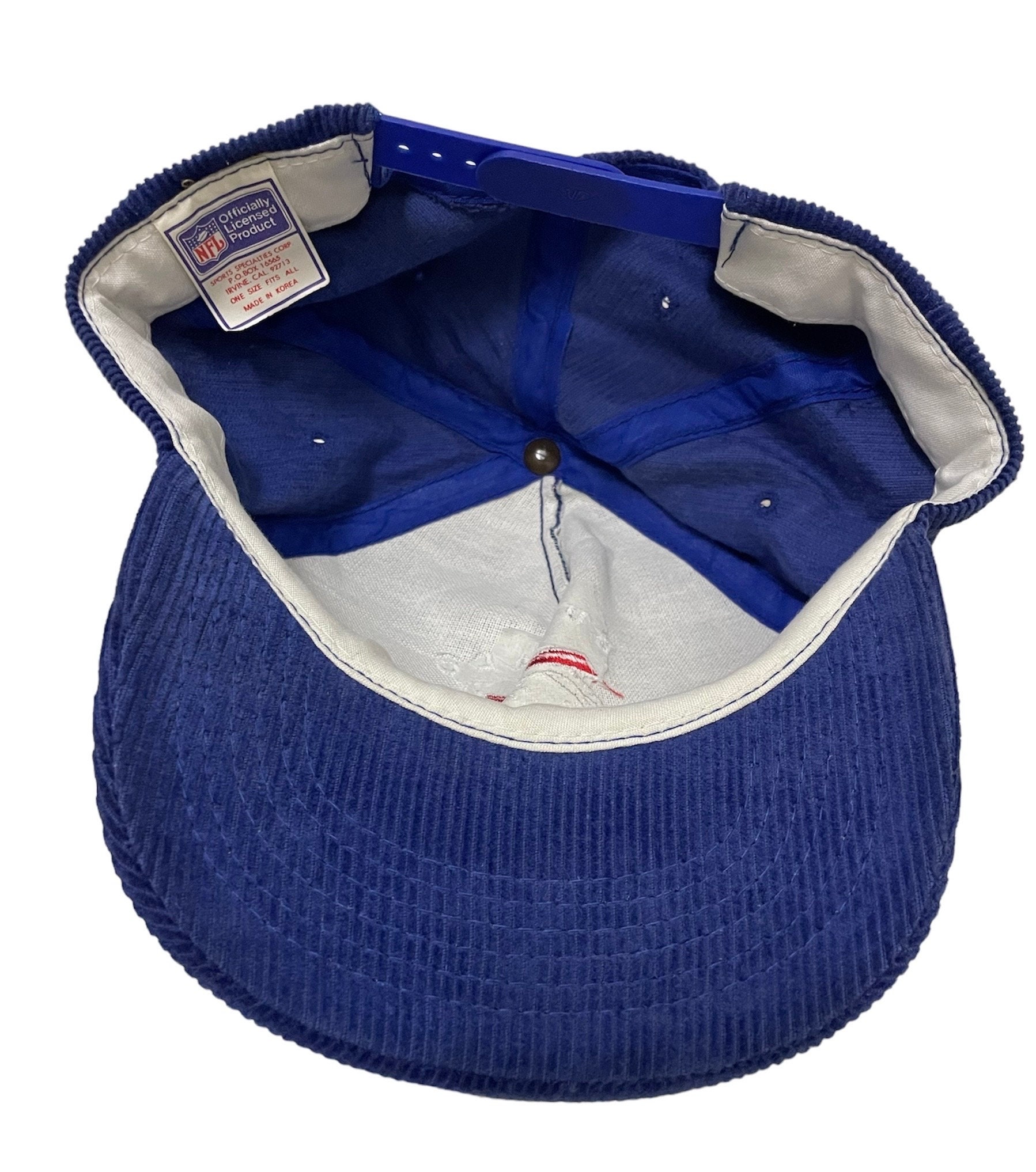 Rare Vintage Buffalo Bills Cord Script Hat, SPORT