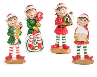 darice elf christmas miniatures you will get the elf holding the candy cane - Miniature Christmas Figurines darice elf christmas miniatures you will get the elf holding the candy cane - Miniature Christmas Figurines