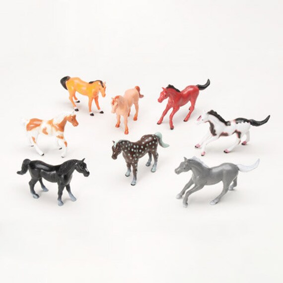 miniature plastic horses