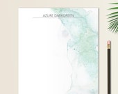 Business Letterhead InDesign Stationery Word Template Personal Letterhead Printable Hand Painted Letter Alcohol Ink Watercolour Letter