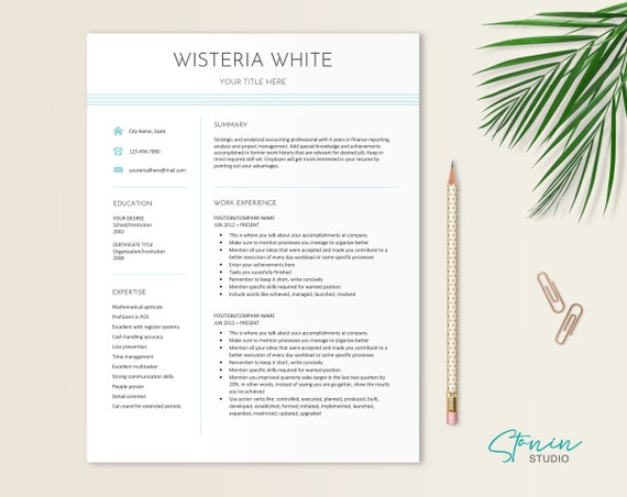 Simple CV Template to download and writing tips