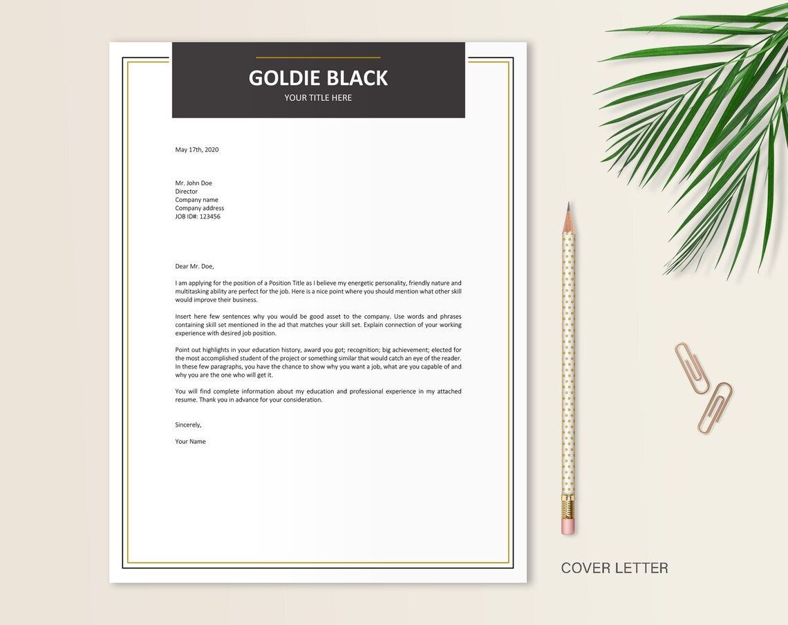 Career Starter Pack CV Starter Pack Internship Resume Template Editable ...