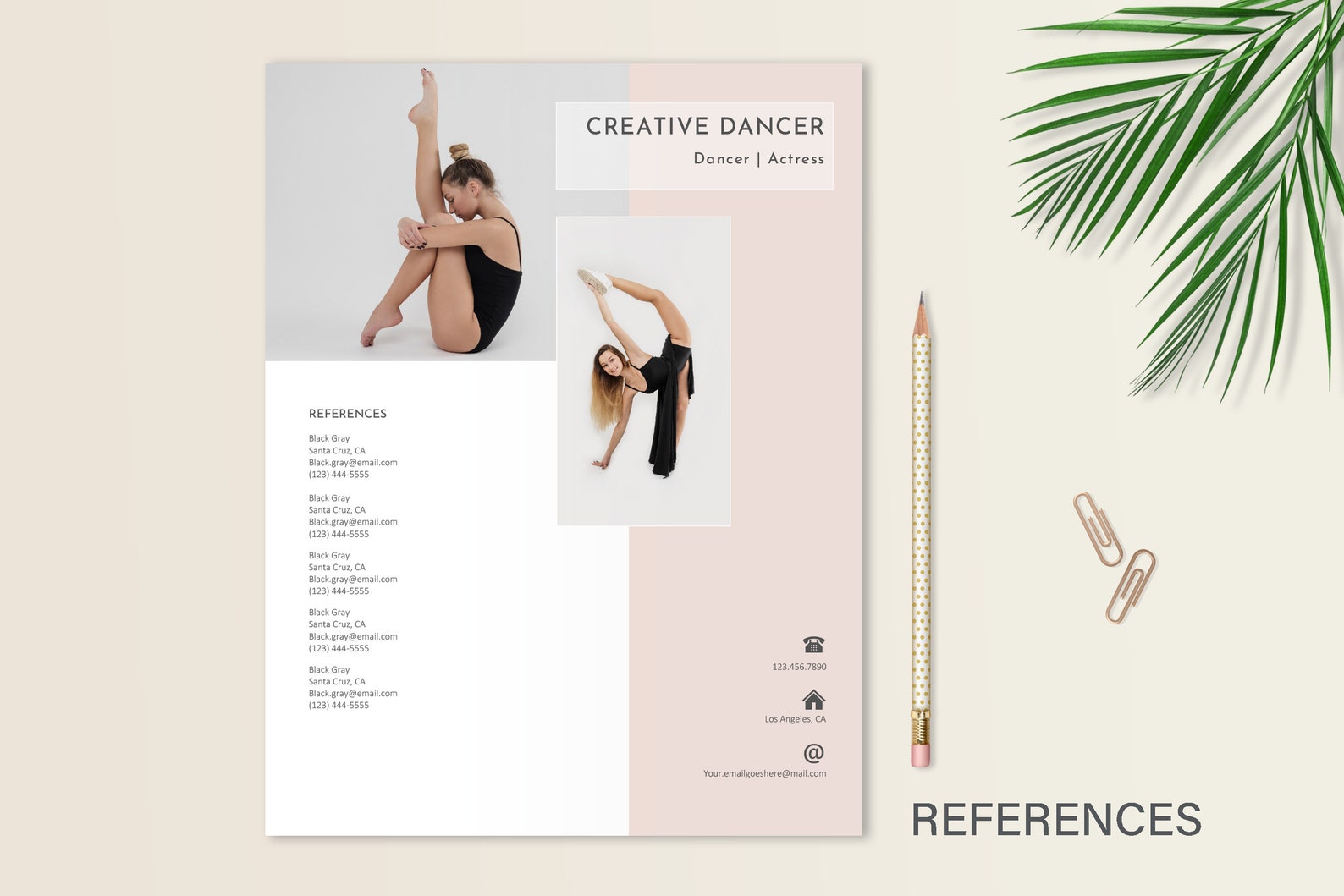 CV artistique pour acteur / actrice, CV de danseur, CV de designer, CV ...