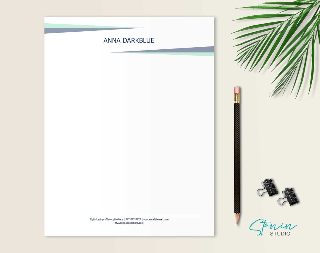 personal-letterhead-letter-stationery-stationery-download-stationery-template-personalized-design-editable-in-word-diy-stationery-etsy