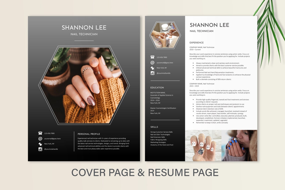 Nail Technician Resume Template - Il 1140xN.3797198054 3hsg
