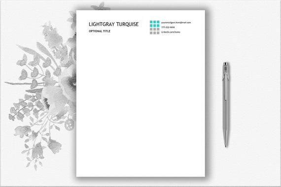 business letterhead design custom letterhead template for word printable stationery paper modern stationery diy stationery custom letterhead word