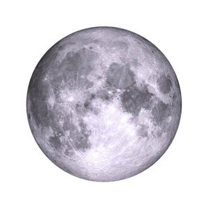 SCANDINAVIAN MOON PRINT | Full Moon Print | Violet Toned Moon