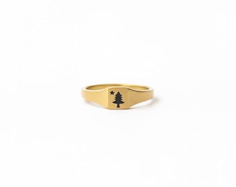 Maine Dirigo Flagge Ring