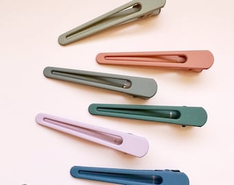 Colorful Matte Pointed Hair Clips (7 pieces per set)