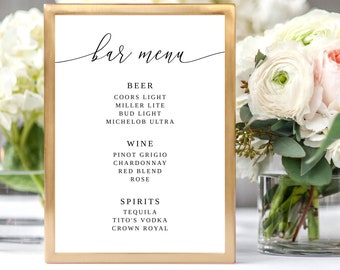 Wedding Hand Crafted Brew Sign Wedding Bar Sign Signature Etsy Norway