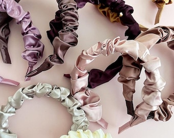 Satin Scrunch Headbands | Cute Chic Fashion Hair Accessory (8 Colors Available)