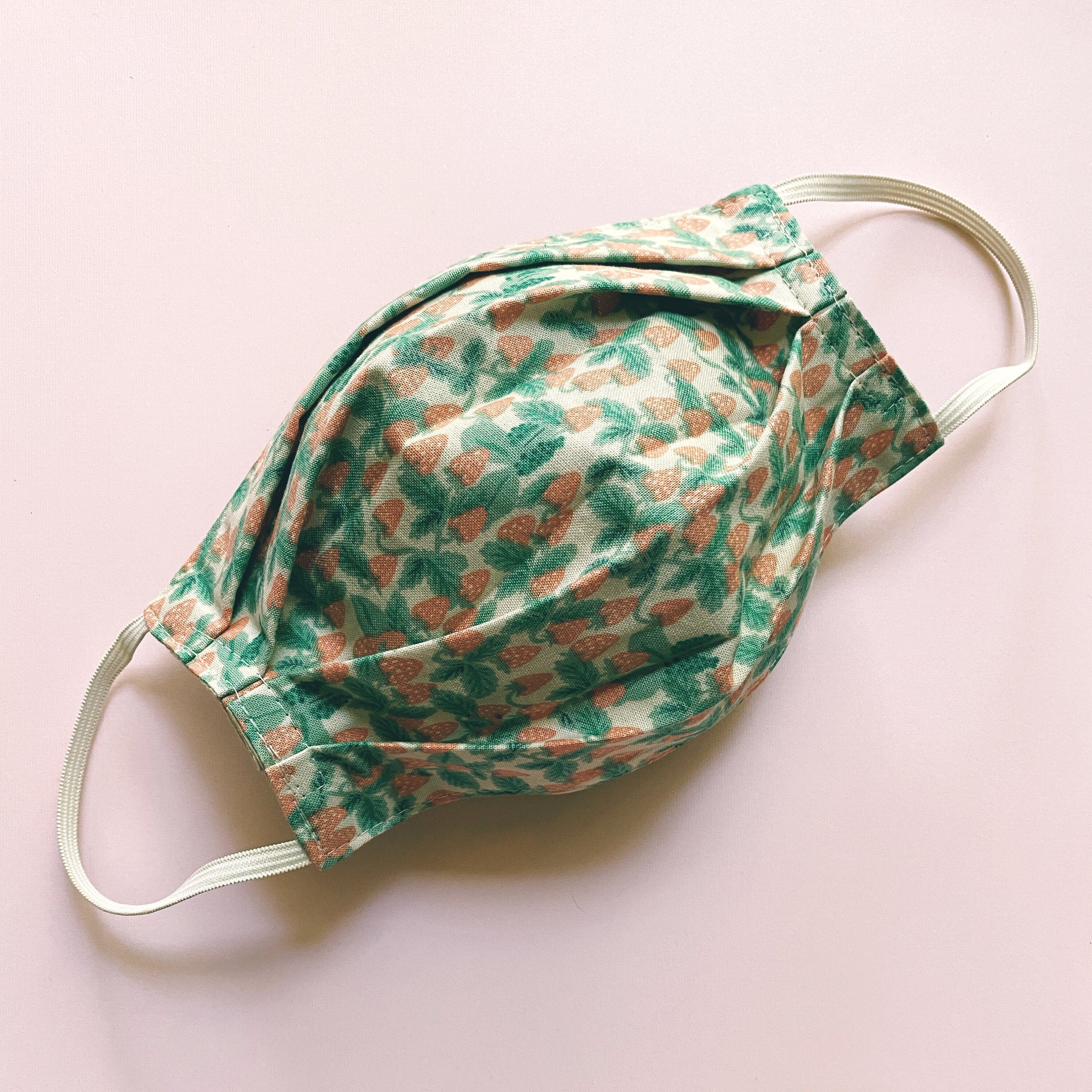 Reusable 100% Premium Cotton Fabric Adult Face Mask With Elastic Ear …