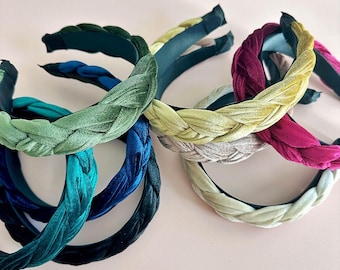 Velvet Braided Headbands | Cute Chic Fashion Hair Accessory (8 Colors Available)