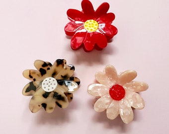 Mini Spring Daisy Hair Clip (3 colors)