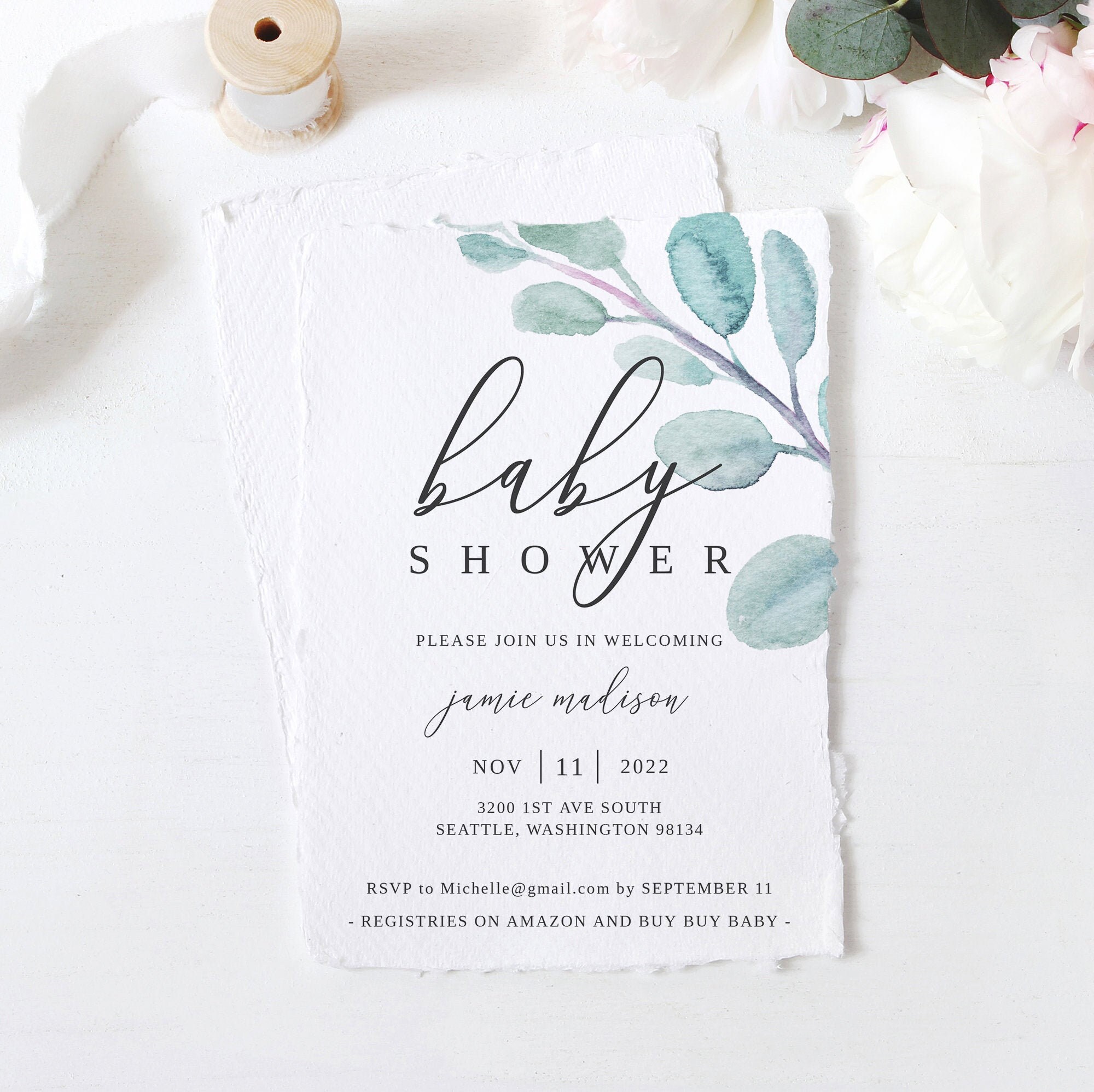 Instant Download Downloadable Printable Baby Shower Template / | Etsy