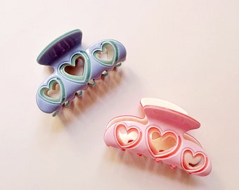 Small Cutout Heart Hair Claw Clip | Women's Girl's Trendy Fashion Hair Accessories