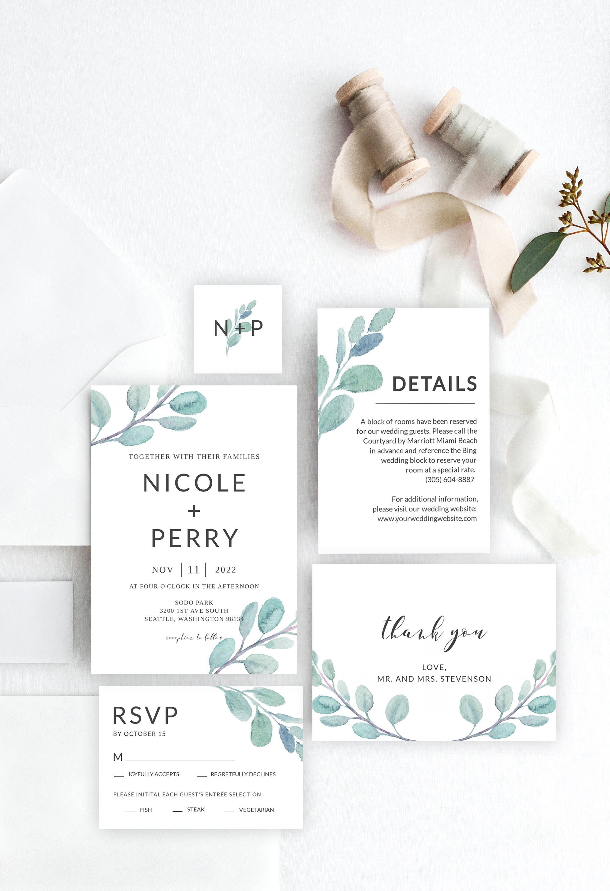 Instant Download Downloadable Printable Custom Wedding | Etsy