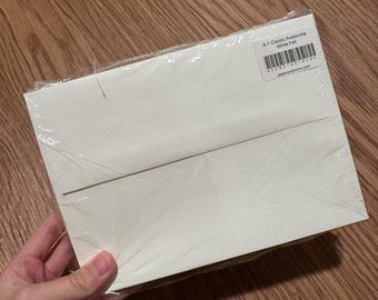 A7 Classic Avalanche White Felt Envelopes (5 1/4" x 7 1/4")