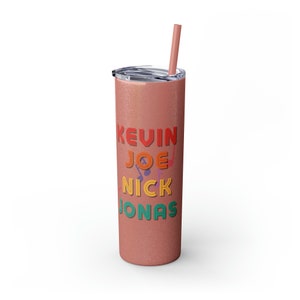 JONAS BROTHERS Skinny Tumbler with Straw, 20oz