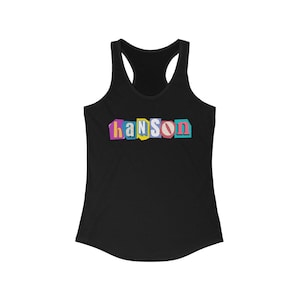 90&#39;s Hanson Scrapbook racerback tank