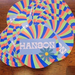 RETRO HANSON window cling