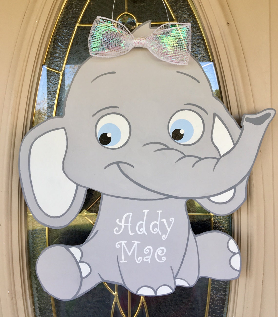 Baby Elephant Door Hanger/it's a Boy/it's a Etsy