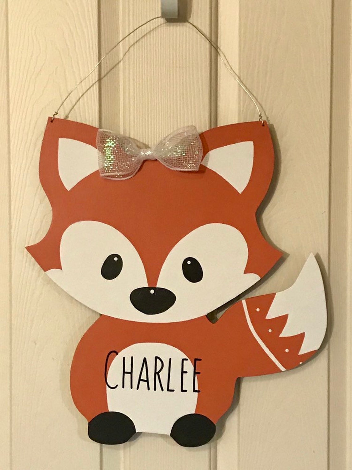 Fox/Baby Hospital Door Hanger/Woodland Theme/It's a Etsy