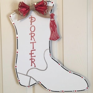 Dance Team Boot / Drill Team Boot / High School / Wall Decor and Door Hanger