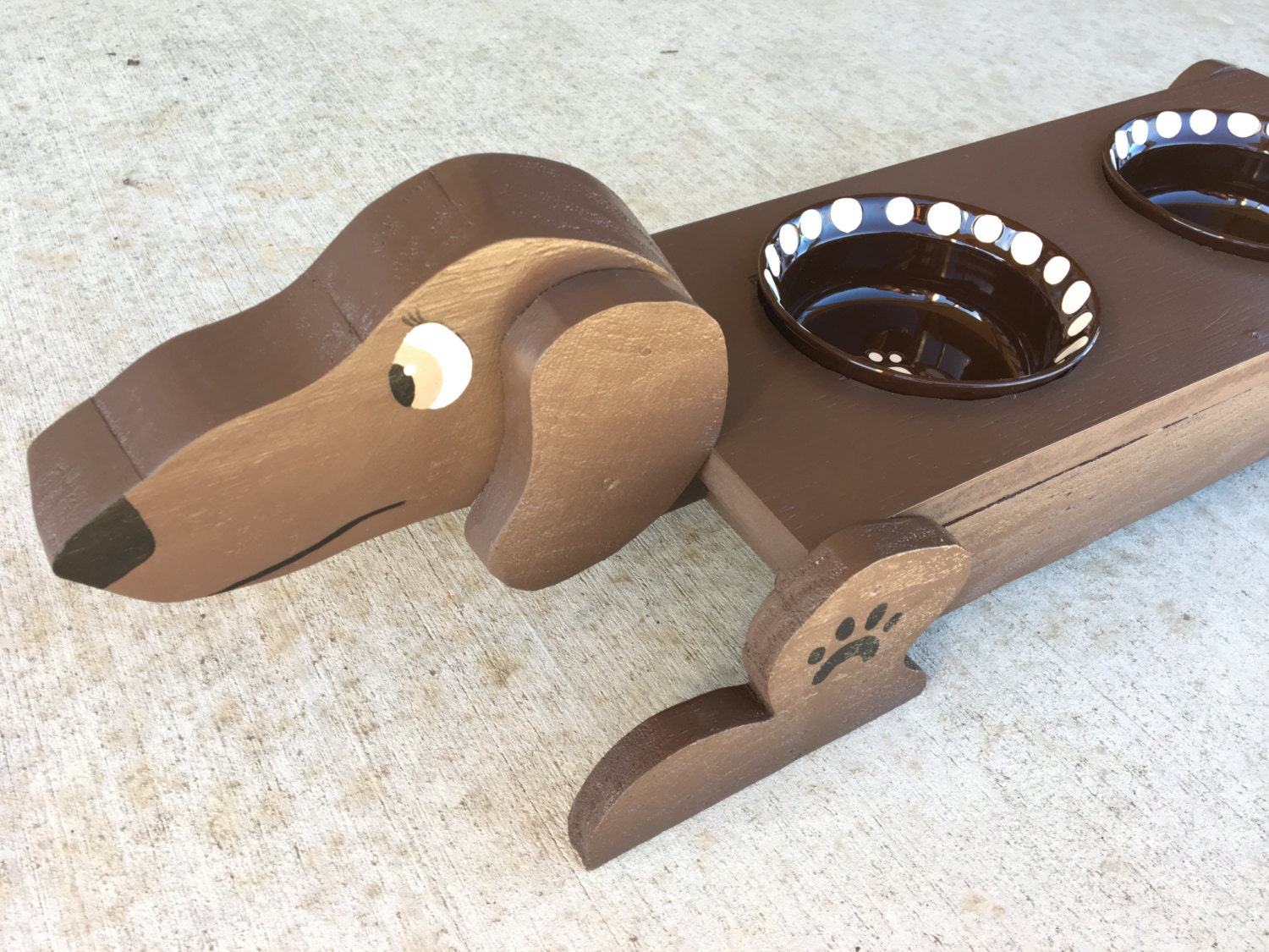 Wooden Dog Food Stand/Miniature Dachshund/Feeding Stand/Pet Etsy