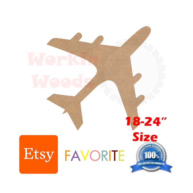 Avion De Mdf De Madera Formas De Artesania Decoracion De Pared