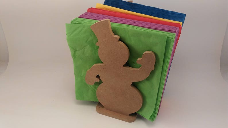 Snowman Napkin Holder Unfinished Wood Cutouts Wooden Signs Custom Best Ing Crafts Home Decor Diy Dispenser