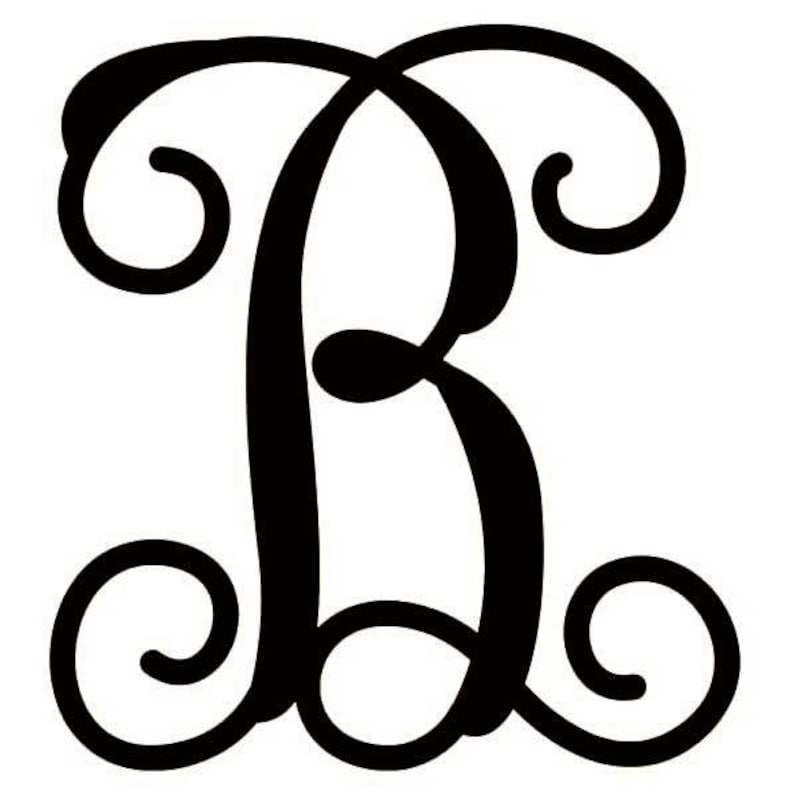 Shape Wood Monogram USA Made events party paintable Cutout best selling Circle B Unfinished MDF craft weddings kids college