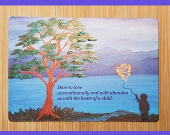 Child with Balloon Magnet - 3x5"