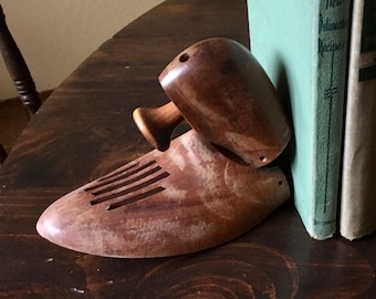 Nettleton Shoe Tree Vintage Stretcher, Wood and Metal, 1940s, Left Foot