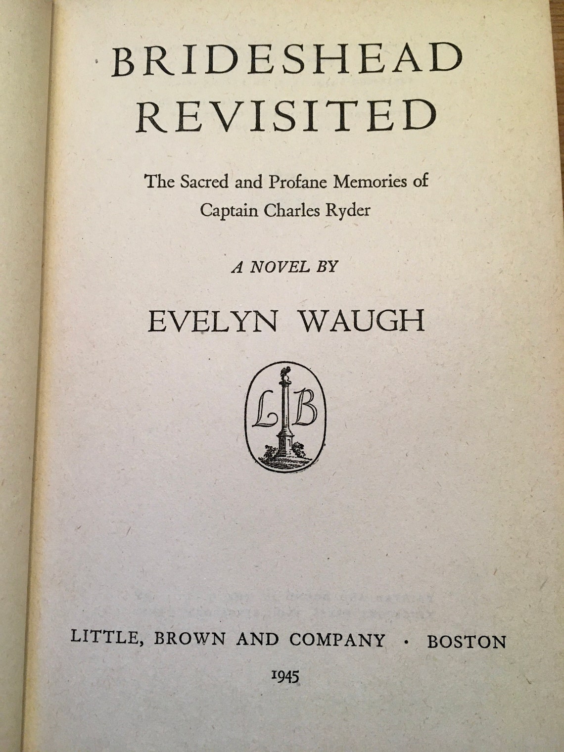Brideshead Revisited by Evelyn Waugh
