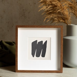M Letter Print, Modern letter Poster, M Monogram, Modern Art Print, Neutral Gender Print, Alphabet Letter Sign, Nursery Print, Home decor