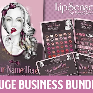 Pacchetto biglietti da visita Lipsense stampabili, Pacchetto marketing Senegence, Pacchetti per feste Lipsense, LipSense Come applicare / Suggerimenti e trucchi