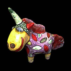 Unicorn horse ceramic art sculpture pottery, rainbow Unicorn, magic unicorn, gifts for unicorns lovers, unicorn sculpture