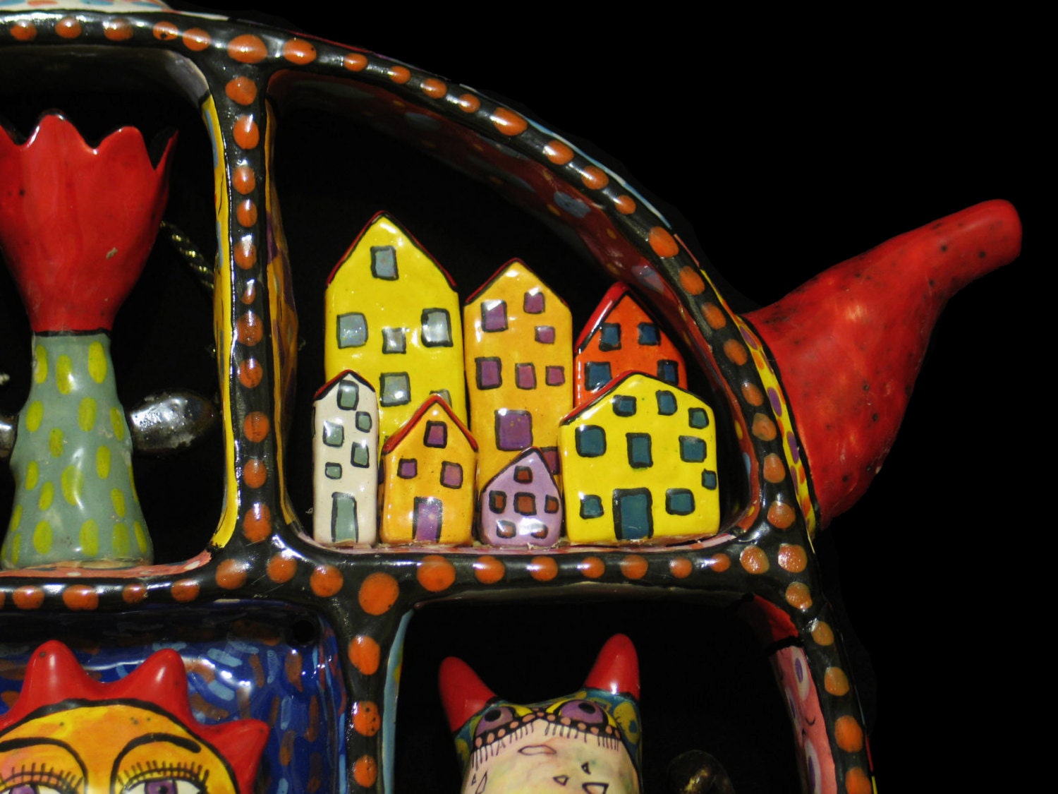 Tea House, Kettle Interior, Stylized Teapot, Ceramic Teapot, Teapot