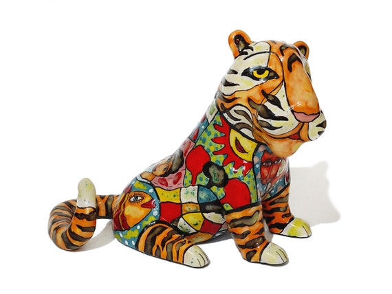 ベンガルトラの陶器 置物 動物 虎 - 陶器の置物、2022年のシンボル