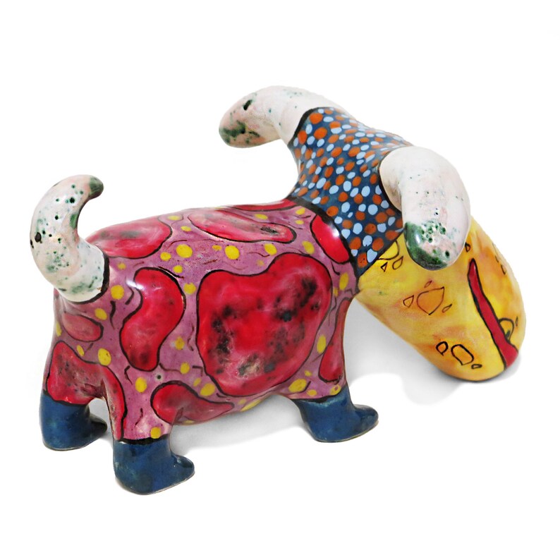 Pet Dog Ceramic Sculpture Dog Figurines Clay Dog Clay Etsy