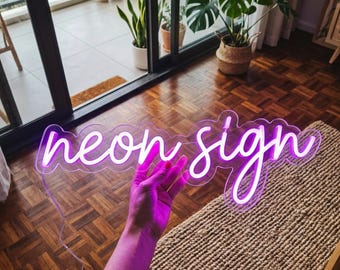 Leuchtreklame Custom, Neon-Namensschild, Benutzerdefiniertes Neon-Schild, Hochzeit-Neon-Schild, Name-Neon-Schild für Kinderzimmer, Neon-Zeichen, Wand-Dekor-Neon-Schild-Licht