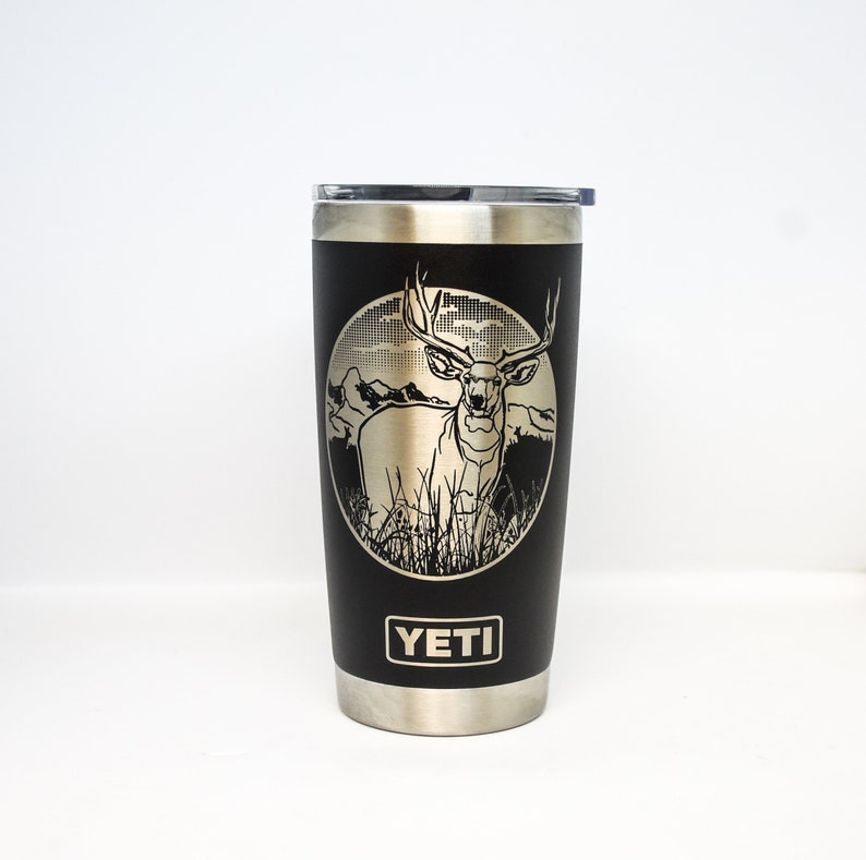 Deer Yeti Custom Yeti Personalized Yeti Tumbler Deer Hunting Etsy