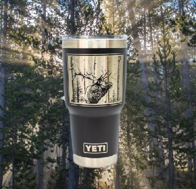 Elk Yeti Personalized Yeti Tumbler Elk Hunting Deer Hunting Etsy
